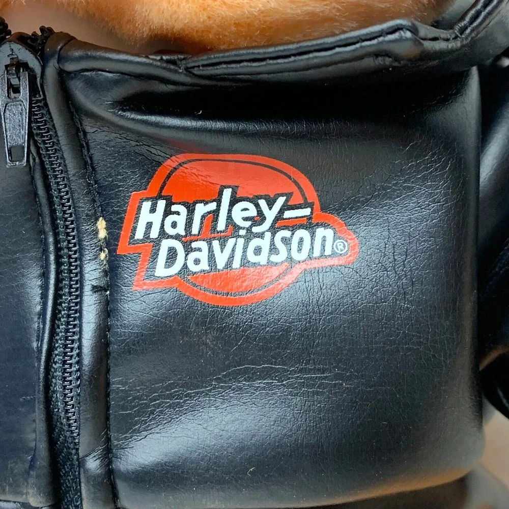 Vintage Harley Davidson 1993 Biker Pig Plush W/ Jacket &‎ Hat Stuffed Animal